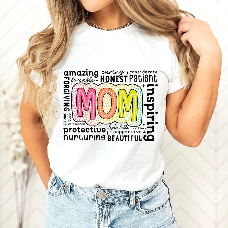 She is Mom PNG, Retro Mother PNG, Blessed Mom Png, Mom Shirt, Mom Life Png, Mother's Day Png, Mom Png, Gift for Mom, Retro Mama Quotes - Image 4