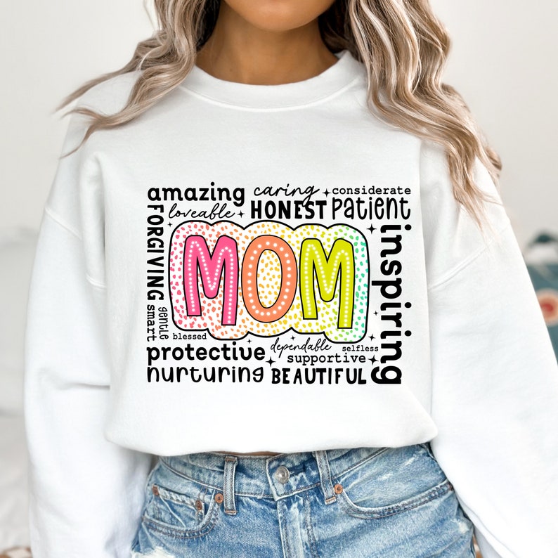 She is Mom PNG, Retro Mother PNG, Blessed Mom Png, Mom Shirt, Mom Life Png, Mother's Day Png, Mom Png, Gift for Mom, Retro Mama Quotes - Image 3